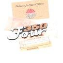 Honda CB 350 Four Emblem Seitendecke Links NOS EMBLEM L...