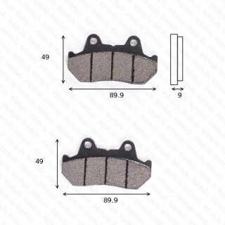 Bremsbelag Bremsbeläge Brake Pad Set  TRW/Lucas MCB 544