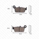 Bremsbelag Bremsbeläge Brake Pad Set  TRW/Lucas MCB 650