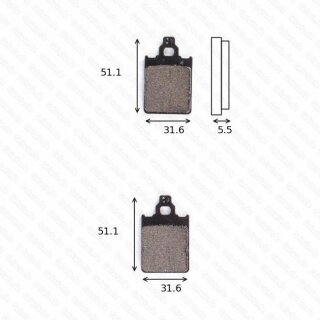 Bremsbelag Bremsbeläge Brake Pad Set  TRW/Lucas MCB 651