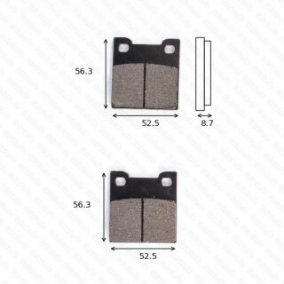 Bremsbelag Bremsbeläge Brake Pad Set  TRW/Lucas MCB 678