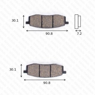 Bremsbelag Bremsbeläge Brake Pad Set  TRW/Lucas MCB 549 SI