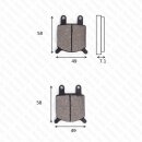 Bremsbelag Bremsbeläge Brake Pad Set  TRW/Lucas MCB 536