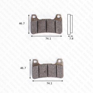 Bremsbelag Bremsbeläge Brake Pad Set  TRW/Lucas MCB 755SRQ ohne ABE