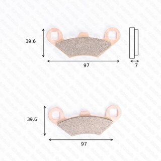 Bremsbelag Bremsbeläge Brake Pad Set  TRW/Lucas MCB 761 SI