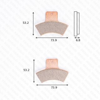 Bremsbelag Bremsbeläge Brake Pad Set  TRW/Lucas MCB 762 SI