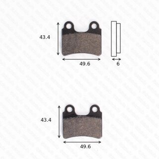 Bremsbelag Bremsbeläge Brake Pad Set  TRW/Lucas MCB 766 STD