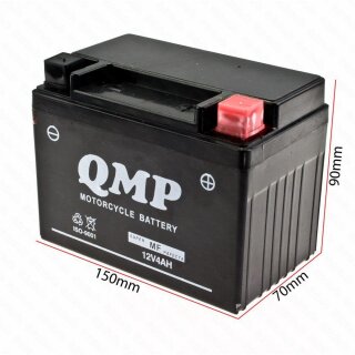 YTX4L-BS / YT4L-BS Gel 12V4AH DIN50314 QMP Batterie