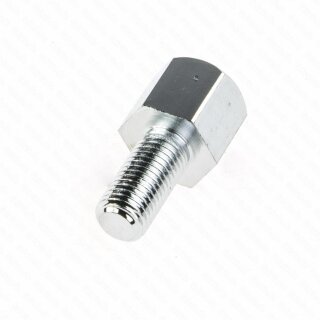 Spiegeladapter 10mm Aussengewinde / 8mm Innengewinde (Spiegel) chrom Rechtssgewinde