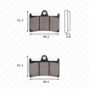 Bremsbelag Bremsbeläge Brake Pad Set  TRW/Lucas MCB...