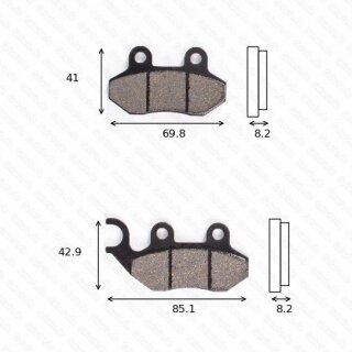 Bremsbelag Bremsbeläge Brake Pad Set  TRW/Lucas MCB 684 EC