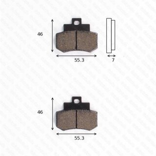 Bremsbelag Bremsbeläge Brake Pad Set  TRW/Lucas MCB 733 SRM