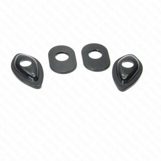 SHIN YO Montageplatten INDY SPACER ISH1 für Mini-Blinker für Honda, schwarz, Set