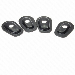 SHIN YO Montageplatten INDY SPACER ISK1 für Mini-Blinker für Kawasaki, schwarz, Set