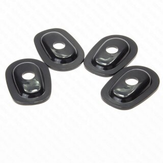 SHIN YO Montageplatten INDY SPACER ISY1 für Mini-Blinker für Yamaha, schwarz, Set