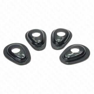 SHIN YO Montageplatten INDY SPACER ISY2 für Mini-Blinker für Yamaha, R1 (02-) / R6 (03-05), schwarz, Set