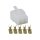 CBP Vielfachstecker (JP6,3)  4-polig mit Flachstecker Connector 4 Pin Square