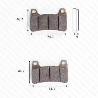 TRW Bremsbelag MCB 755 SCR racing ohne ABE