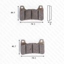 TRW Bremsbelag MCB 755 SCR racing ohne ABE