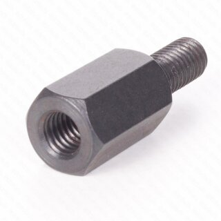 Spiegeladapter 8 mm Aussengewinde rechtsgew./ 8 mm Innengewinde (Spiegel) rechtsgew. Schwarz