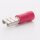 Flachsteckhülse Kabelquerschnitt 0,5-1,5mm, länge 19,2mm, halbisoliert PVC - 100er Pack