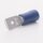 Flachstecker für KabelStärke 1,5-2,5 mm, Steckerbreite 6,3 mm, teilisoliert PVC, blau, 100er pack