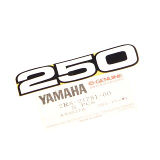 Yamaha RD 250 78-79 Aufkleber Emblem Seitendeckel Decal Graphic 250 (2R82178101)