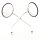 Honda Premium Spiegel Set M8 Chrom Asym. Mirror Set M8 Mounting Thread