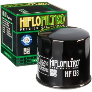 Ölfilter Hiflo OELFILTER HF 138 SCHWARZ Suzuki Aprilia