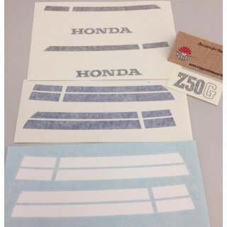Honda Z50 Gorilla Aufkleber Dekor Satz Schwarz Blau Weiß Decal Graphic Black Blue White