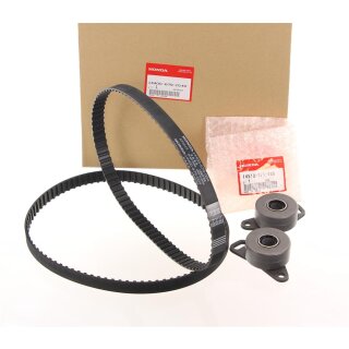 Honda GL 1000 1100 Original Honda 2x Zahnriemen + 2x Spannrolle Orig. Timing Belt + Adjuster Tensioner Kit