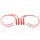 NGK Zündkerzenstecker Set 4x CR1 SD05F Gerade Silikon Rot 50 cm