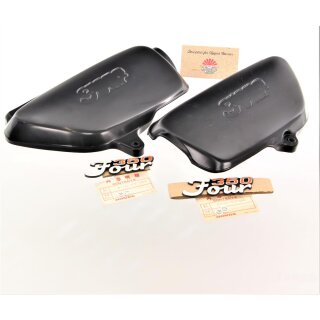 Honda CB 350 Four Emblem + Seitendeckel + Clip Set Emblem Side Cover Set + Clips