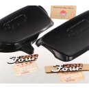 Honda CB 350 Four Emblem + Seitendeckel + Clip Set Emblem Side Cover Set + Clips