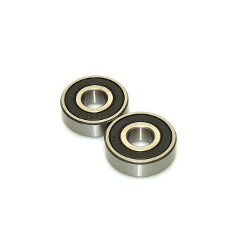 Radlager Set 2x 6302  2RS Bearing Set DIN 6302 2RS  (96120-6302010, 96150-6302010)