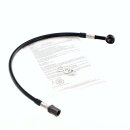 Honda CB 500 550 750 Four Stahlflex Bremsleitung unten Doppel Schwarz 370 mm Brake Hose Lower