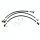 Honda CB 500 550 750 Four Stahlflex Bremsleitung Set inkl. Hohlschrauben u. Dichtringe 2 Bremsscheiben Steel Brake Hose Kit