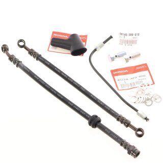 Honda CB 350 400 450 500 550 750 Four Bremsleitung Kit Flacher Lenker Brake Hose Kit Low Handle Full