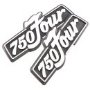 Honda CB 750 Four K6 Seitendeckel Emblem Set Schriftzug...
