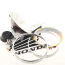 Honda Metall Glas Reflektor Scheinwerfer Einsatz 7 Zoll + Chrom Ring + Sealed Beam Unit 7 " Inch
