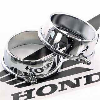 Honda Chrombecher Tacho DZM Chrome Gauge Covers Abdeckung CB 500 550 750 CB650