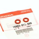 2x Honda Papier Dichtung Benzinhahn Schraube Packing...