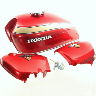 Honda CB 400 Four F F1 Aufkleber Tank u Seitendeckel Zierstreifen für rot