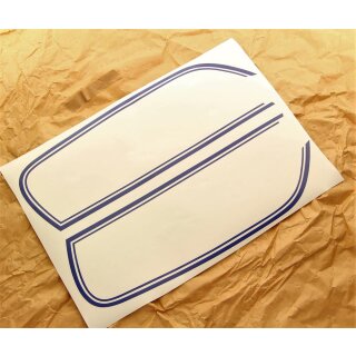 Honda CB 750 Four F1 Tankzierstreifen Blau Tank Dekor Decal Graphic Stripe Blue for Sulfur Yellow