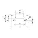 Universal Adapter Halteplatte für div.Kennzeichenbeleuchtung Daytona Highsider TRW