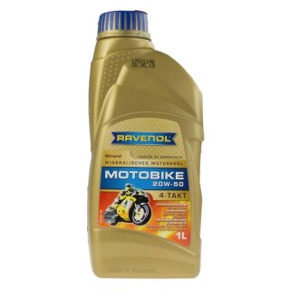 Motoröl Motor Oil 20W-50 Ravenol 4-Takt-Motorradöl mineralisch 1L.