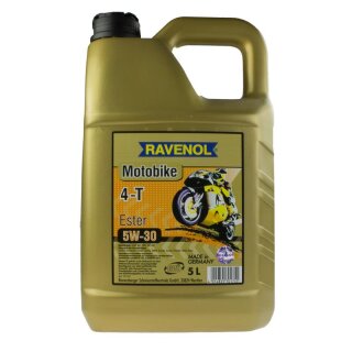 Motoröl Motor Oil 5W-30 Ravenol vollsynthtisches 4-Takt Motorradöl Ester 4L.