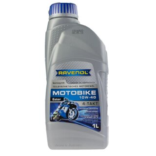 Motoröl Motor Oil 10W-40 Ravenol teilsynthetisches 4-Takt-Motorradöl Ester 1L.