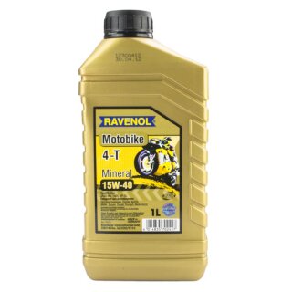 Motoröl Motor Oil 15W-40 Ravenol 4-Takt-Motorradöl mineralisch 1L.