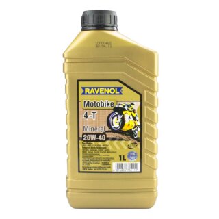 Motoröl Motor Oil 20W-40 Ravenol 4-Takt-Motorradöl mineralisch 1L.